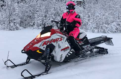 Snöskoter Polaris 850 RMK Khaos stulen i Dikanäs nordväst om Storuman